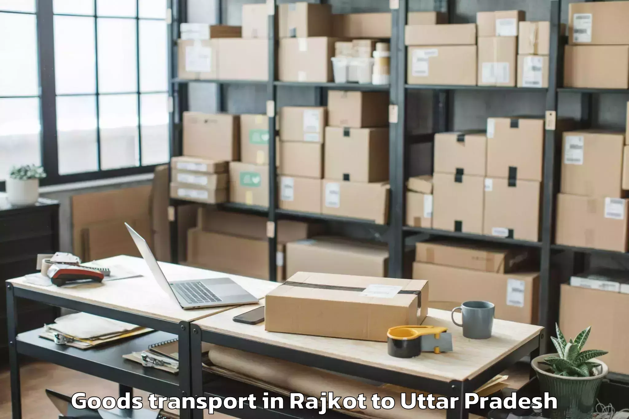 Book Rajkot to Sohawal Goods Transport